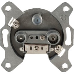 SHIVERPEAKS SHVP BS15-95001 - Toma de corriente de antena SAT+BK de 3 orificios, 1 dB