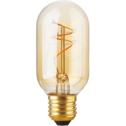 SCHIEFER LIGHTING SCHI LS274525022 - Lámpara LED E27, 2,9 W, 250 lm, 2200 K, oro, Filamento, r