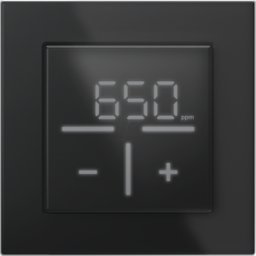 HOMEMATIC IP HMIP WGTC-GF1-A - Set 1x termostato de vidrio CO2 + marco, 1 contacto, negro