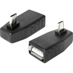 DELOCK 65473 - Conector USB Micro B en ángulo de 270° a conector USB OTG