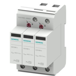 SIEMENS SIE 5SD74 600 - Descargador fotovoltaico, circuito 2+V, 600 V CC