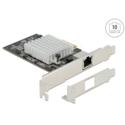 DELOCK 89528 - Tarjeta de red, PCI Express, 10 Gigabit Ethernet, 1x RJ45