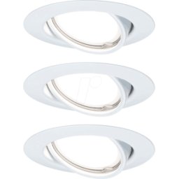 PAULMANN PLM 93426 - Luminaria empotrable led Base 3 x 5 W, 3000 K, blanco mate