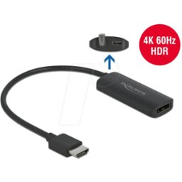DELOCK 63206 - Adaptador HDMI, conector mecho HDMI a conector DP