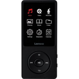 LENCO XEMIO669BK - Reproductor MP4, 8GB, batería, negro