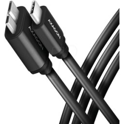 AXAGON AXG BUMM3-CM10AB - Cable USB 3.0, conector C a conector Micro-B, 1 m