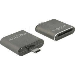 DELOCK 91498 - Lector de tarjetas, Externo, USB 3,1, Tipo-C, SD
