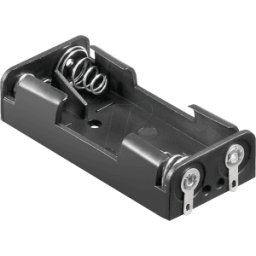 FREI HALTER 2XUM4-NLF - Soporte de batería para 2 pilas Micro (AAA), extremos de
