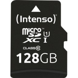 INTENSO 3423491 - Tarjeta de memoria microSDXC de 128GB, Intensiso Class 10, UHS-1