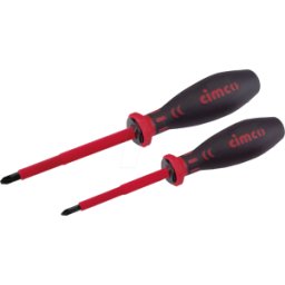 CIMCO 117750 - Juego de destornilladores VDE, SLIM, 1x PZ FL 1 + 1x PZ FL2