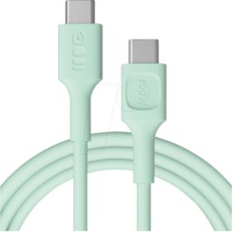 GREEN CELL GC KAB100PF200MG - Cable de datos/carga USB C-plug > C-plug, 100 W, 2 m, verde ment