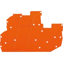 WAGO 2022-2292 - Placa final e intermedia, 1 mm de grosor, naranja