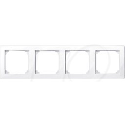 MERTEN EL MS 478425 - M-SMART, marco, 4 aumentos, blanco activo, brillante