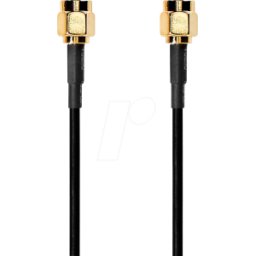 NEDIS N CSGL02000BK20 - Cable de antena, conector SMA / conector SMA, 2 m