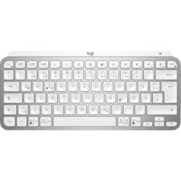 LOGITECH MXKM GR - Teclado inalámbrico, Bluetooth, MX Keys Mini, gris