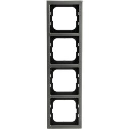 BUSCH-JAEGER BJ 1724-866K - Cubierta marco 4-fold acero inoxidable - acero inoxidable puro