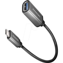 AXAGON AXG RUCM-AFAC - Adaptador USB 3,0 C macho > Una hembra, 20 cm