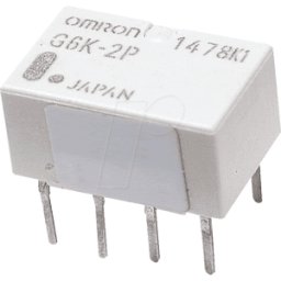 OMRON G6K-2P 12V - Relé subminiatura, 2x UM, 125 V CA/60 V 1 A, 12 V