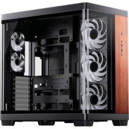 JNB 54945 - Jonsbo TK-4 Caja de madera para PC, ATX, vidrio templado - negro