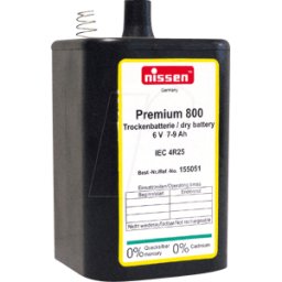 NISSEN 155051 - Batería de bloque PREMIUM 800, 6 V, 9 Ah
