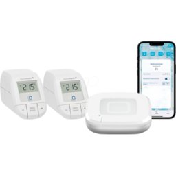 HOMEMATIC IP HMIP HAP2-ETRVB2 - Paquete de inicio de calefacción para 2 radiadores