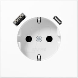 JUNG JG LS1520-15 CA - Toma de corriente 16 a 250 V ~, con USB tipo a + C, SAFETY+, bla