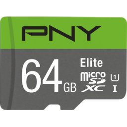 PNY SDUX64U185GW - Tarjeta de memoria microSDXC de 64GB, Elite
