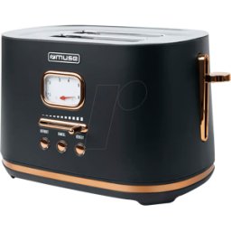 MUSE MS-130 BC - MUSE inoxidable tostador negro MS-130 BC