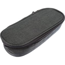 KANGARO 56303 - Estuche de lápiz, oval, gris oscuro