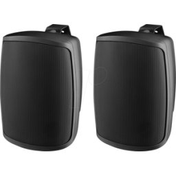 MONACOR MON WALL-04T/SW - Caja compacta de 2 vías, 100 V, 8 ohmios, IP65, 60 W, par