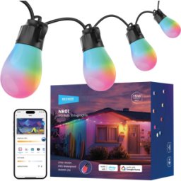 NEEWER NEEW NR01-15 - Luz inteligente, luces de cadena led, al aire libre, RGBW, 15 m.