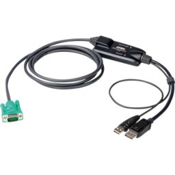 ATEN CV190 - Cable adaptador KVM, VGA, DisplayPort, USB