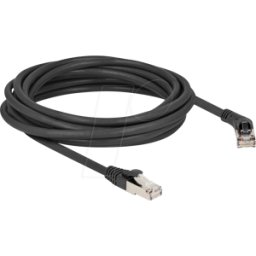 DELOCK 80499 - Cable de red RJ45 Cat.6A S/FTP macho 45° en ángulo recto a macho
