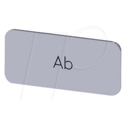 SIEMENS BZS SI AB - Placa de identificación, plateada, A PARTIR DE