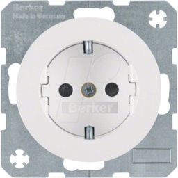 BERKER 47432089 - Toma de corriente - R.1/R.3 blanco polar, brillante