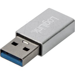 LOGILINK AU0056 - Adaptador USB 3.0, conector macho A > conector hembra C, platead