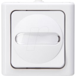 KOPP EL BE 561402019 - Botón ELÉCTRICO AZUL (cambiador), blanco ártico