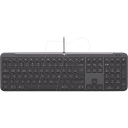 LOGITECH K620FB - Teclado inalámbrico, USB-C, negro, DE