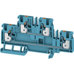 WEIDMÜLLER A2T 4 BL - Klippon® Connect Terminal de continuidad serie A, verde / amaril