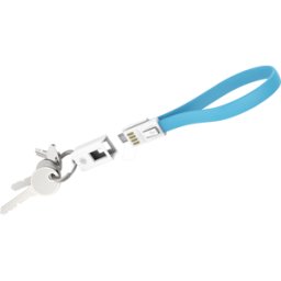 XLAYER 214000 - Sincronizar & cargar llavero, Micro-B, 0,2 m, azul