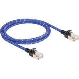 DELOCK 80377 - Cable de red RJ45 Cat.6A U/FTP Slim 1 m azul