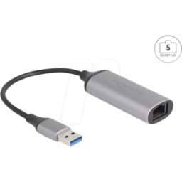 DELOCK 81571 - Tarjeta de red, USB-a, 5 Gigabit Ethernet, 1 RJ45