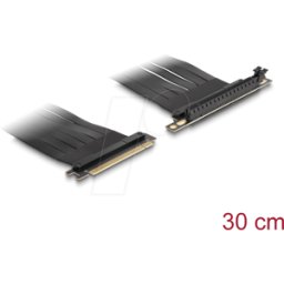 DELOCK 88027 - Tarjeta vertical, PCIe x16 > PCIe x16, cable de 30 cm