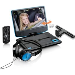 LENCO DVP-910BU - Reproductor de DVD, con pantalla, USB, altavoz, azul