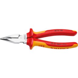KNIPEX KN 08 26 185 - VDE - alicate universal puntiagudo, 185 mm