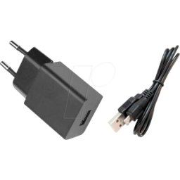 HN-ELECTRONIC HNP 07-USBV2-S1 - Cargador USB, 5 V, 1,4 a, USB-a, con cable micro USB