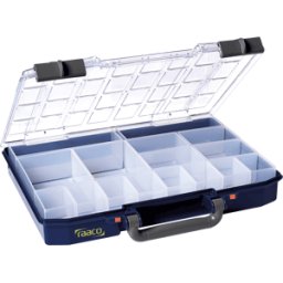 RAACO 143615 - Caja de surtido, Carrylite 55, 337 x 57 x 278 mm, 16 compartimen