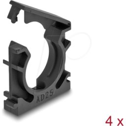 DELOCK 60486 - Soporte para funda de cable con clip de bloqueo 25 mm 4 piezas n