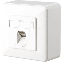 METZ CONNECT BTR 1307370002-I - E-DAT CAT.6 1 puertos AP blanco puro RAL 9010