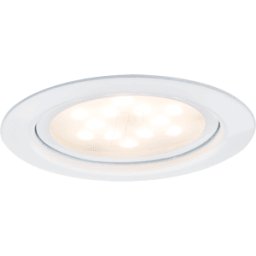 PAULMANN PLM 93554 - Luminaria empotrada Micro Line, 16 W, 305 lm, 2700 K, redonda